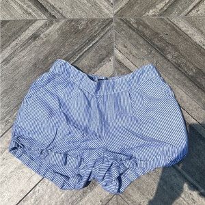 Gap Kids blue and white striped shorts